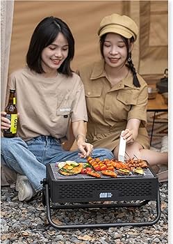 Amazon | バーベキューコンロ 焚き火台，卓上バーベキュー コンロ